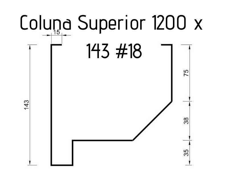 Coluna Superior 143 #18 - 1,2 metros