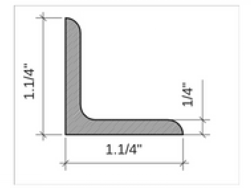 Cantoneira 1/4 x 1.1/4" - 17,16kg