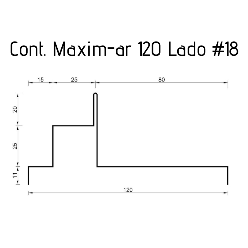 Contorno Maxim-ar 120 Lado #18