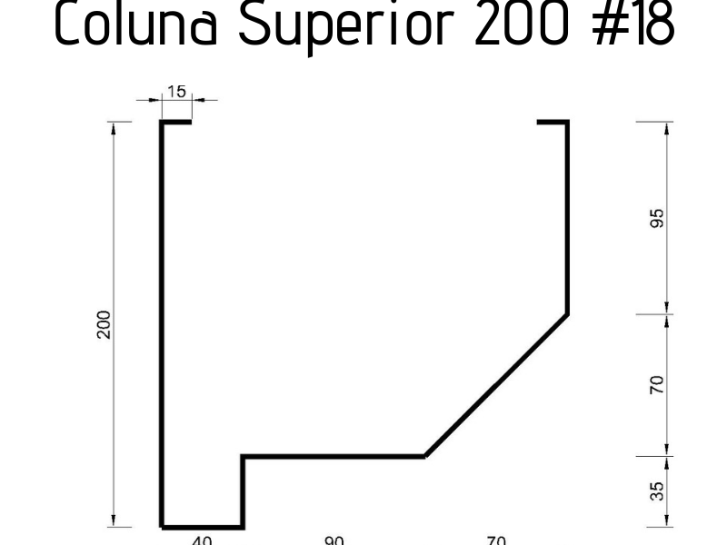 Coluna Superior 200 #18 - 3,0 metros