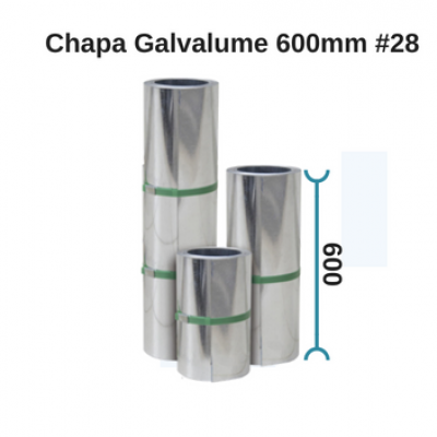 Chapa Galvalume 600 #28 - Sob Medida