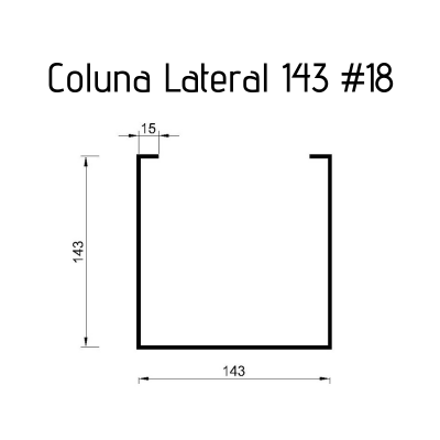 Coluna Lateral 143 #18 - 3 metros