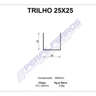Trilho 25 x 25 #18