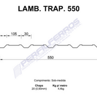 Lambril Trapézio 550 #20 