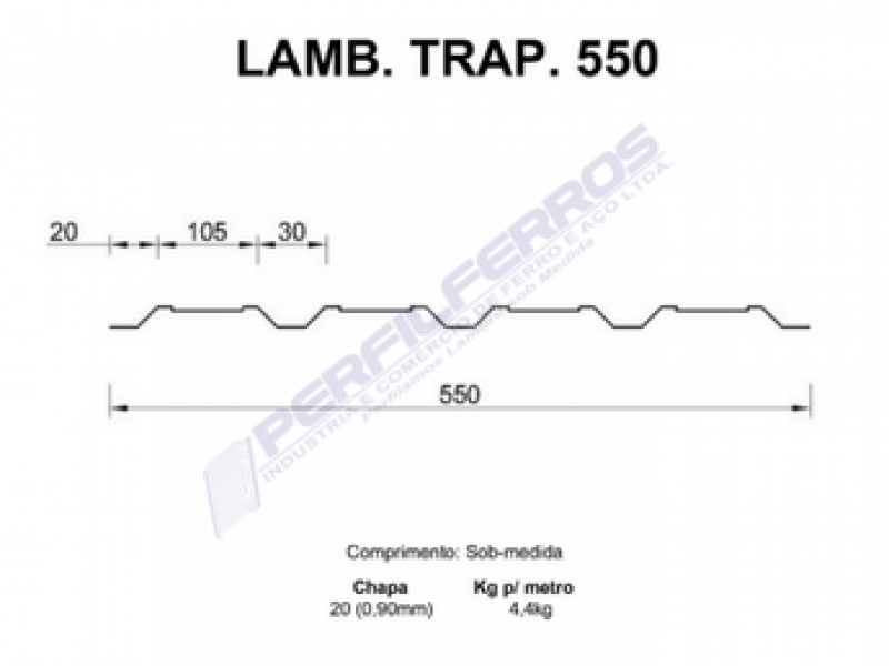 Lambril Trapézio 550 #20 
