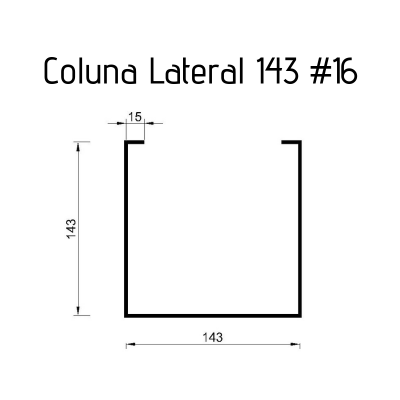 Coluna Lateral 143 #16 - 3 metros