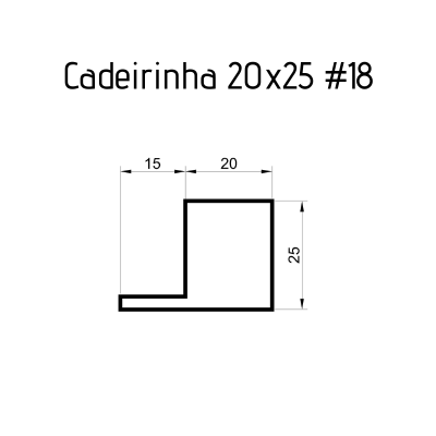 Cadeirinhas 20 x 25 #18 - 3 metros