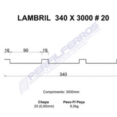 Lambril 340 x 3000 #20 
