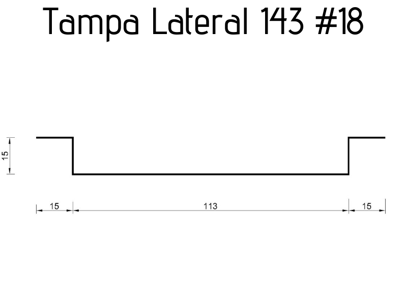 Tampa Lateral 143 #18 - 3 metros