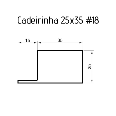 Cadeirinhas 25 x 35 #18 - 3 metros
