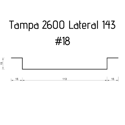 Tampa Lateral 143 #18 - 2,6 metros