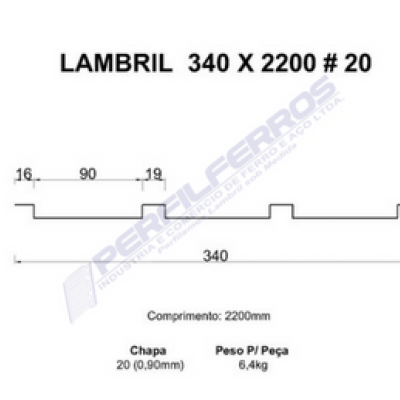 Lambril 340 x 2200 #20 