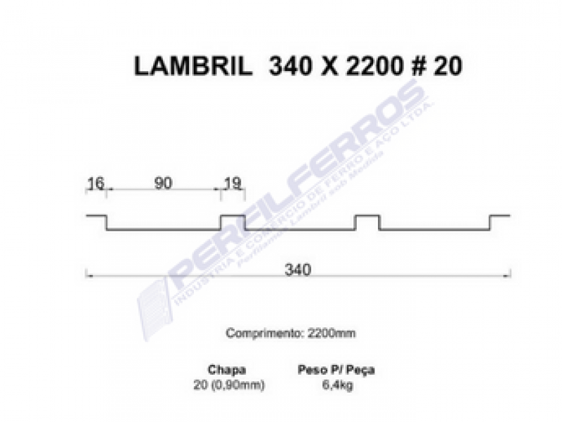 Lambril 340 x 2200 #20 