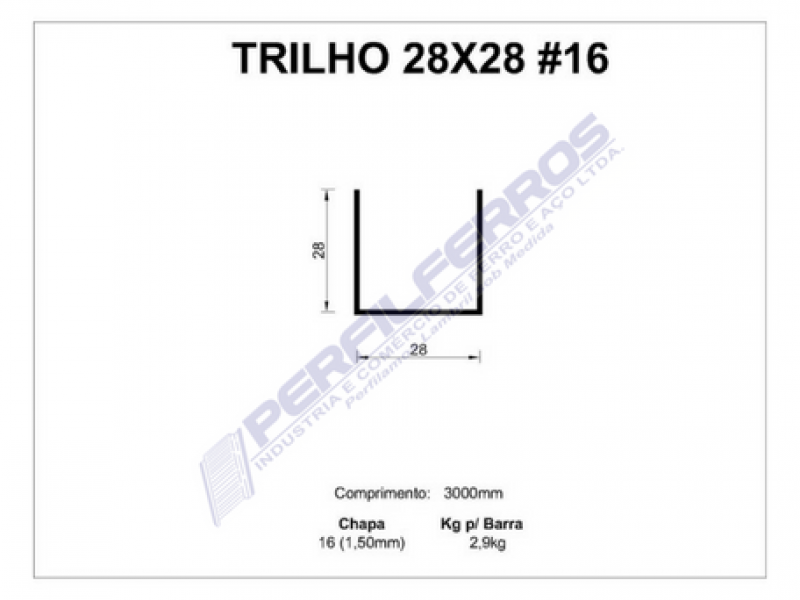 Trilho 28 x 28 #16