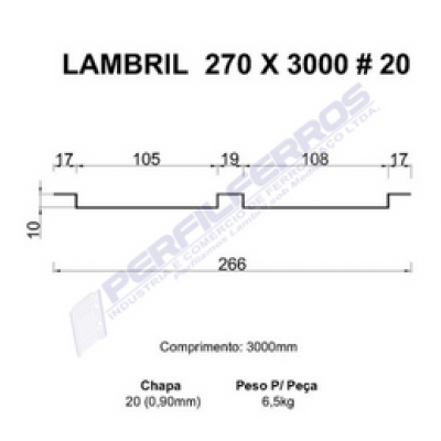 Lambril 270 x 3000 #20