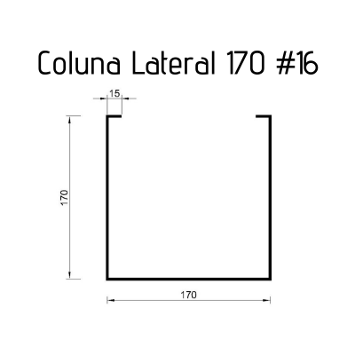 Coluna Lateral 170 #16 - 3 metros