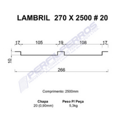 Lambril 270 x 2500 #20