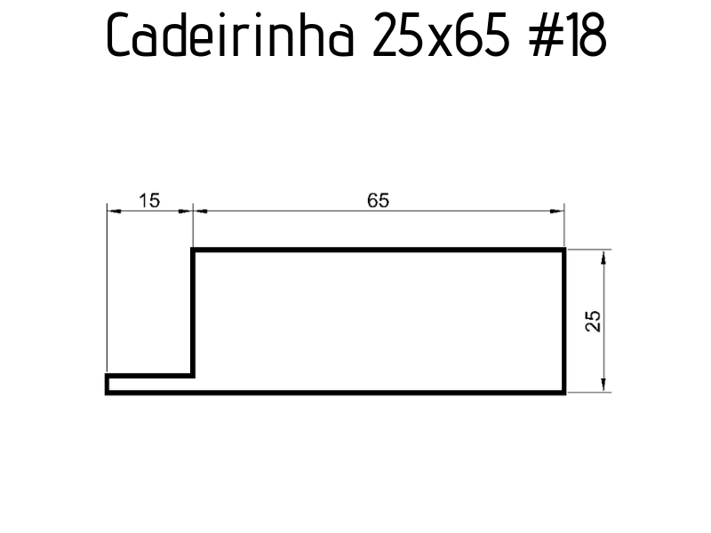 Cadeirinhas 25 x 65 #18 - 3 metros