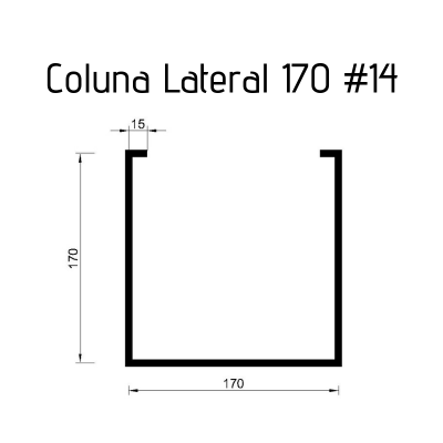 Coluna Lateral 170 #14 - 3 metros