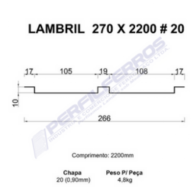 Lambril 270 x 2200 #20
