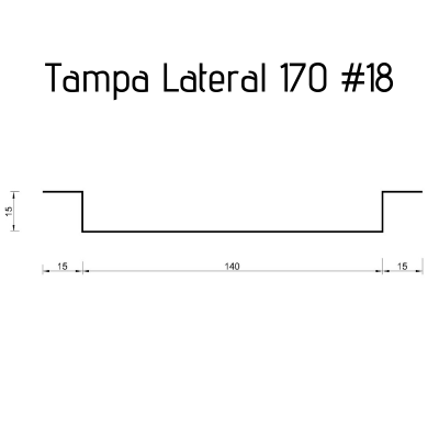 Tampa Lateral 170 #18 - 3,0 metros
