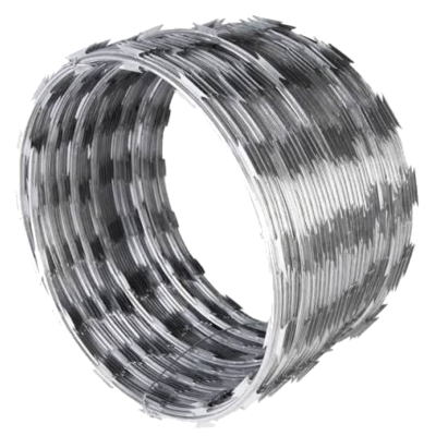 Concertina de Aço Galvanizado tipo Serpentina - Rolo de 8 Metros