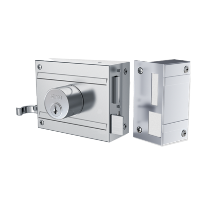 Fechadura de Sobrepor Stam 701/100 - Acabamento Inox