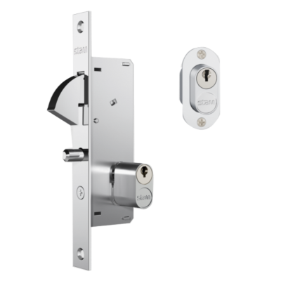 Fechadura Stam 940 Bico de Papagaio para Porta de Correr - Inox
