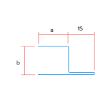 Perfil Cadeirinha Aberta em Aço SAE 1008 - 3 Metros