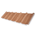 Telha Sanduíche 0,43mm Galvalume Madeirado com EPS